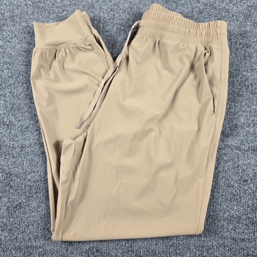 Old Navy SleekTech Go-Dry Joggers Mens Medium Tan Khaki Active Pants